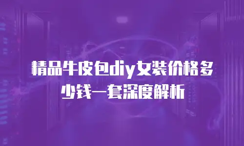精品牛皮包diy女装价格多少钱一套深度解析