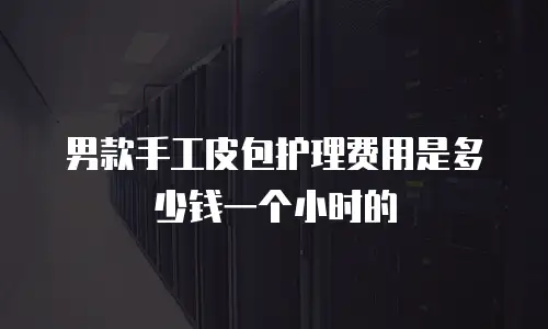 男款手工皮包护理费用是多少钱一个小时的