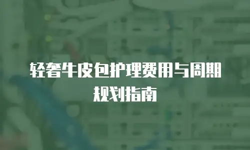 轻奢牛皮包护理费用与周期规划指南