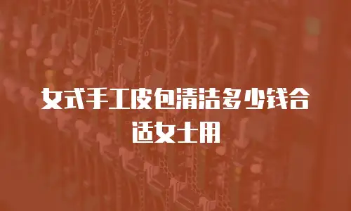 女式手工皮包清洁多少钱合适女士用