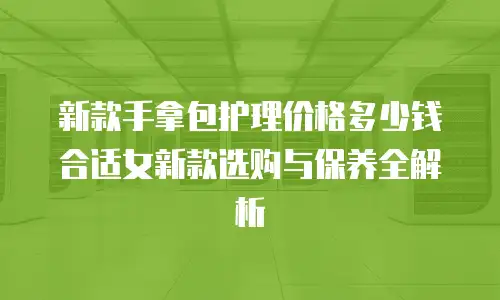 新款手拿包护理价格多少钱合适女新款选购与保养全解析
