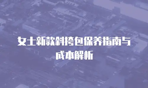 女士新款斜挎包保养指南与成本解析