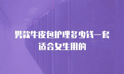 男款牛皮包护理多少钱一套适合女生用的