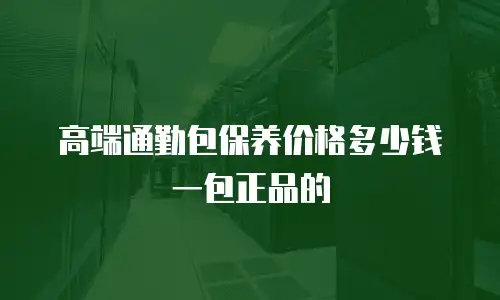 高端通勤包保养价格多少钱一包正品的