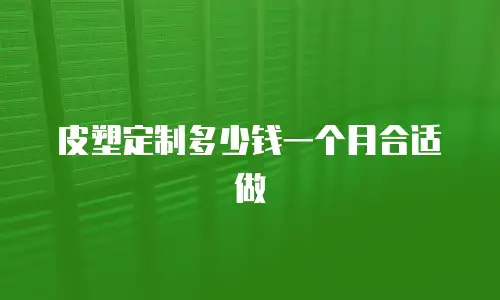 皮塑定制多少钱一个月合适做