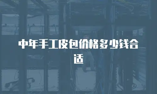 中年手工皮包价格多少钱合适