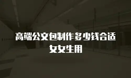 高端公文包制作多少钱合适女女生用