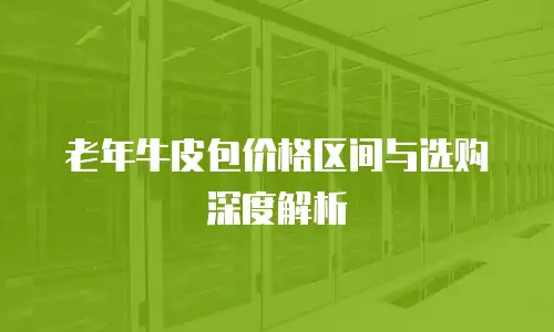 老年牛皮包价格区间与选购深度解析