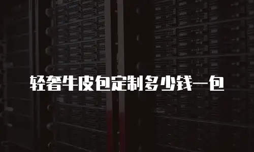 轻奢牛皮包定制多少钱一包