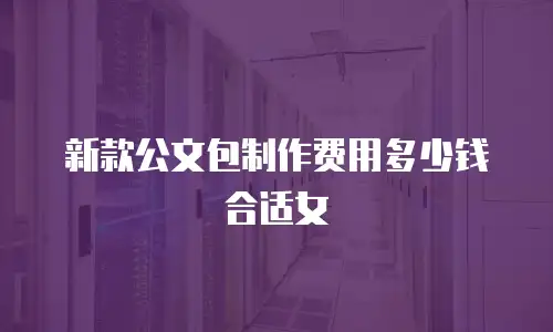 新款公文包制作费用多少钱合适女