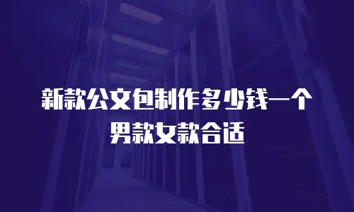 新款公文包制作多少钱一个男款女款合适