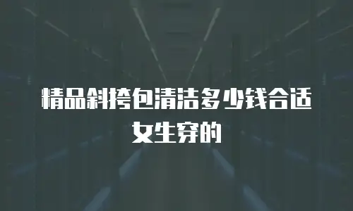 精品斜挎包清洁多少钱合适女生穿的