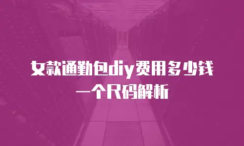 女款通勤包diy费用多少钱一个尺码解析