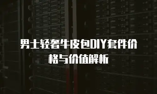 男士轻奢牛皮包DIY套件价格与价值解析