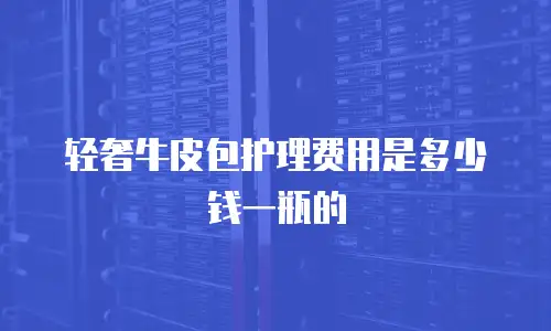 轻奢牛皮包护理费用是多少钱一瓶的