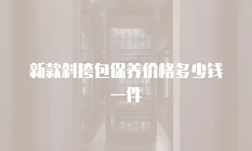 新款斜挎包保养价格多少钱一件