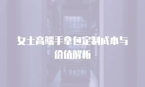 女士高端手拿包定制成本与价值解析