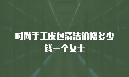 时尚手工皮包清洁价格多少钱一个女士