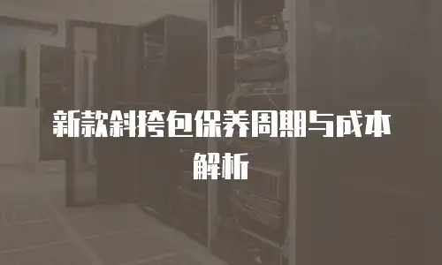 新款斜挎包保养周期与成本解析