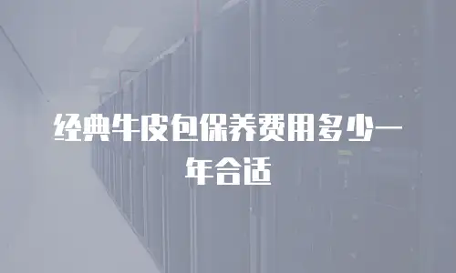 经典牛皮包保养费用多少一年合适
