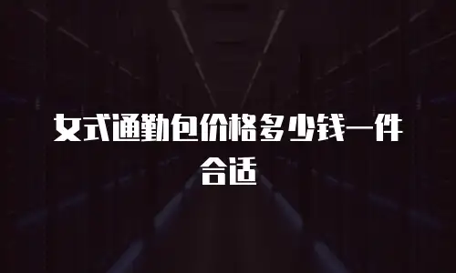女式通勤包价格多少钱一件合适