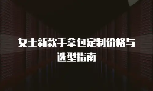女士新款手拿包定制价格与选型指南