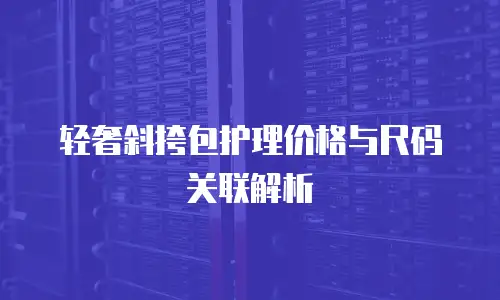 轻奢斜挎包护理价格与尺码关联解析