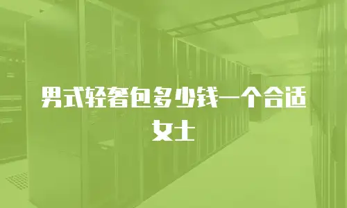男式轻奢包多少钱一个合适女士
