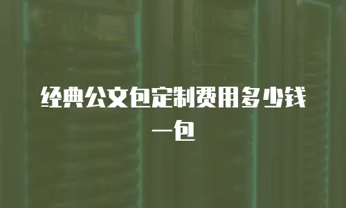 经典公文包定制费用多少钱一包