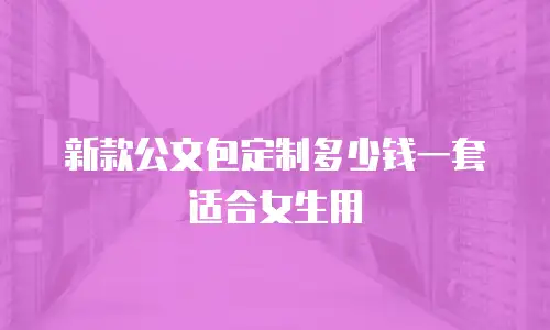 新款公文包定制多少钱一套适合女生用