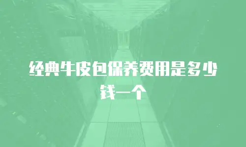 经典牛皮包保养费用是多少钱一个