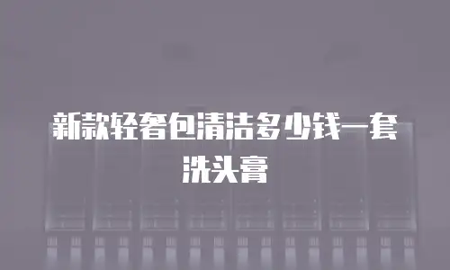 新款轻奢包清洁多少钱一套洗头膏