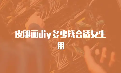 皮雕画diy多少钱合适女生用