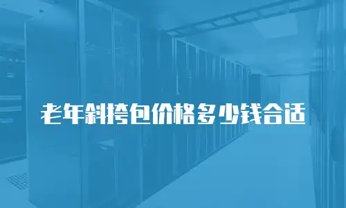 老年斜挎包价格多少钱合适