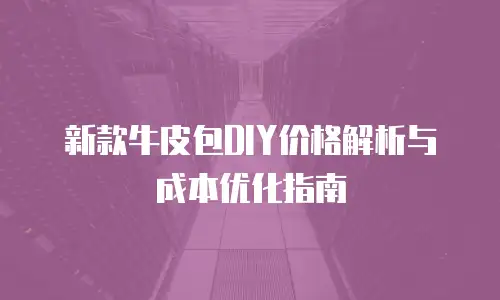新款牛皮包DIY价格解析与成本优化指南