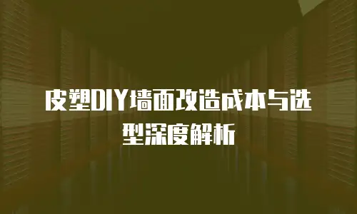 皮塑DIY墙面改造成本与选型深度解析