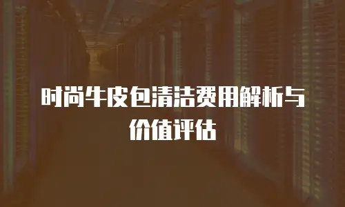 时尚牛皮包清洁费用解析与价值评估