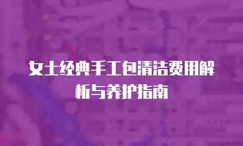 女士经典手工包清洁费用解析与养护指南