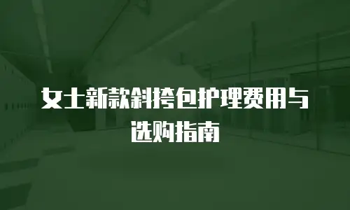 女士新款斜挎包护理费用与选购指南