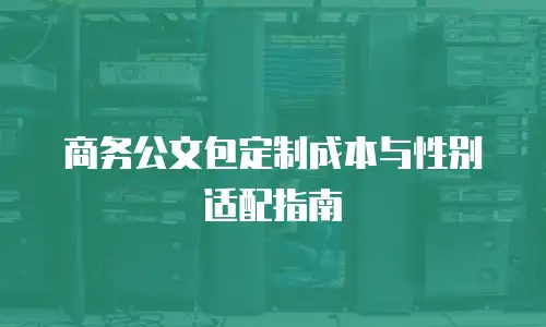 商务公文包定制成本与性别适配指南