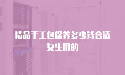 精品手工包保养多少钱合适女生用的