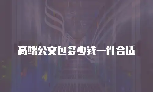 高端公文包多少钱一件合适