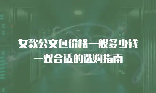 女款公文包价格一般多少钱一双合适的选购指南