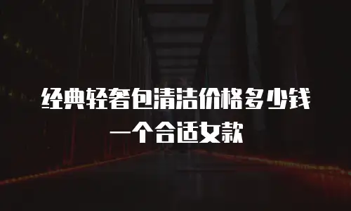 经典轻奢包清洁价格多少钱一个合适女款