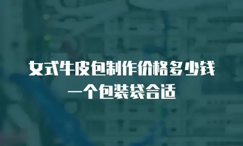 女式牛皮包制作价格多少钱一个包装袋合适