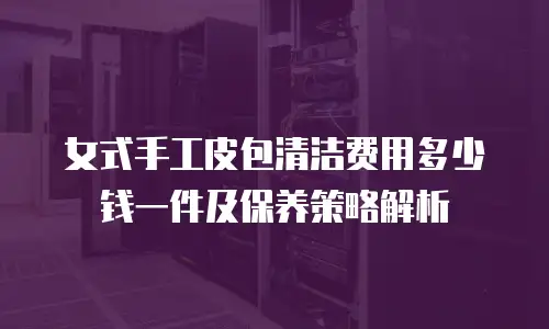 女式手工皮包清洁费用多少钱一件及保养策略解析