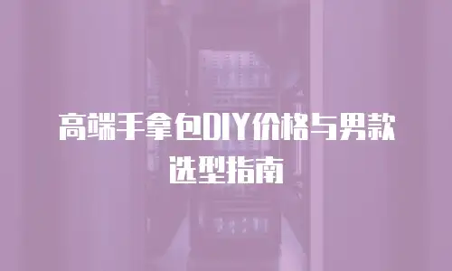 高端手拿包DIY价格与男款选型指南