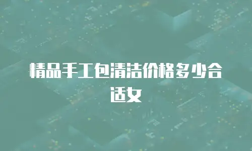 精品手工包清洁价格多少合适女
