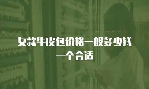 女款牛皮包价格一般多少钱一个合适