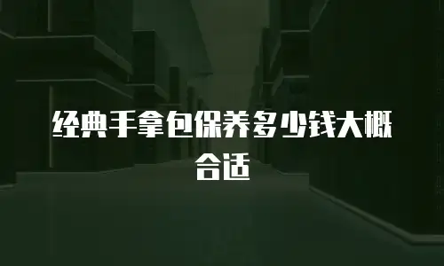 经典手拿包保养多少钱大概合适